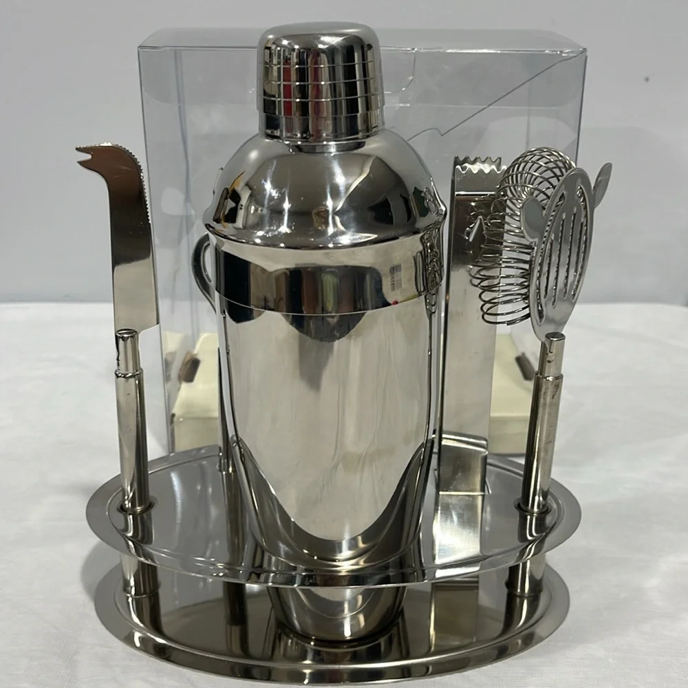 Pier 1 imports 18/8 Stainless steel Cocktails Shaker & Bar tools set